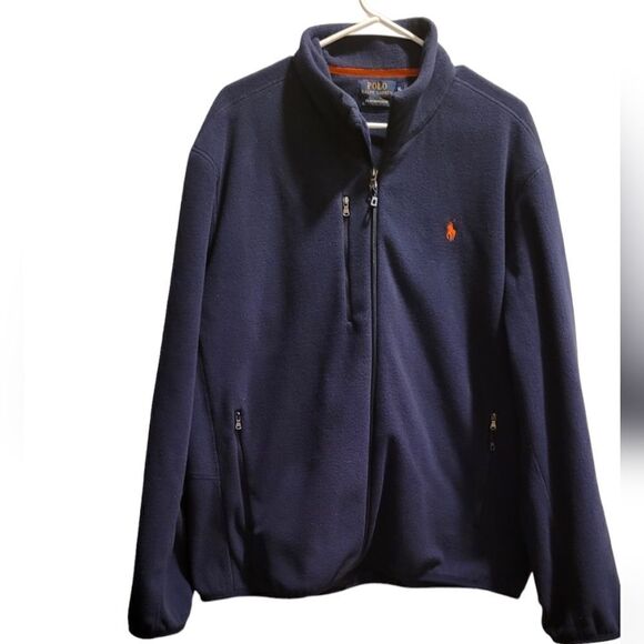 Men’s Polo Ralph Lauren Performance Full Zip Denali Fleece Jacket Size XL Blue - Picture 1 of 5